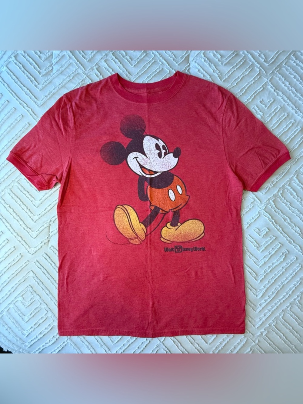 Disney Parks Red Mickey Tee | S